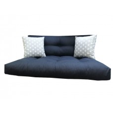 Siyah Palet Minderi 120x80 Cm Kırlent İle Birlikte-Fitsdekor Siyah Palet Minderi 120x80 Cm Kırlent İle Birlikte-Fitsdekor
